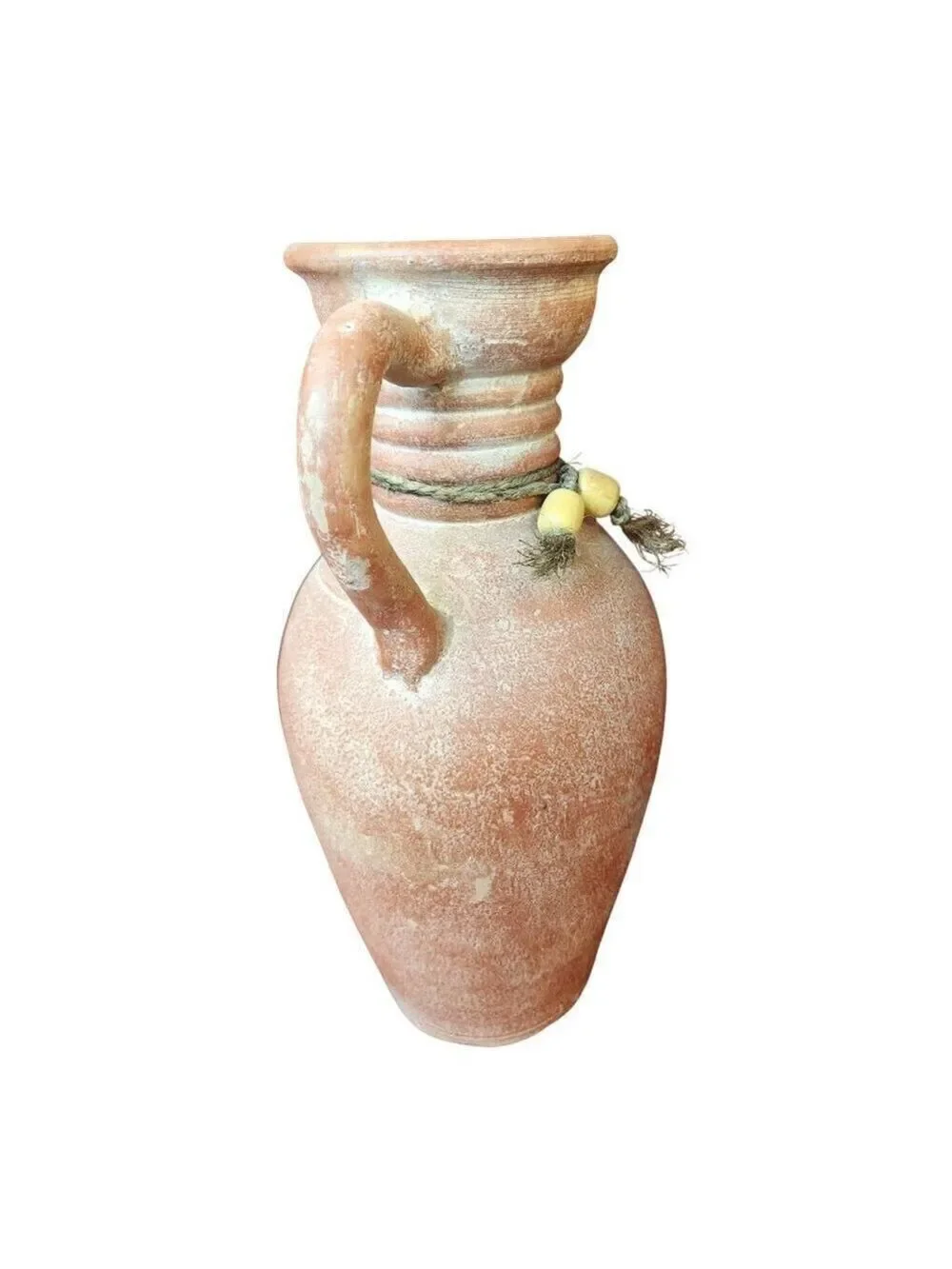Terracotta colored clay vase. 13.5 inches tall. Southwestern decor or an Italian